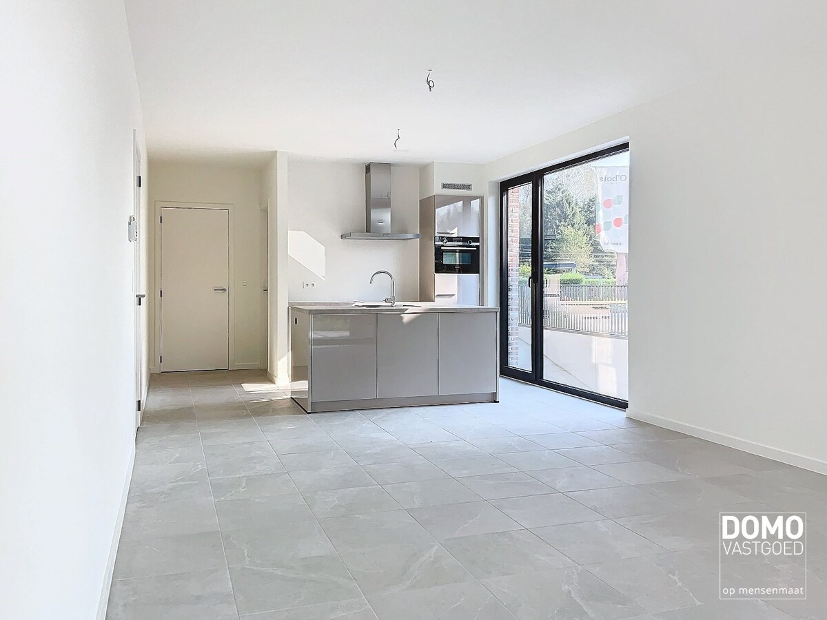 Energiezuinig gelijkvloers nieuwbouwappartement appartement met tuin ondergrondse autostandplaats - 108m² - EPC A 