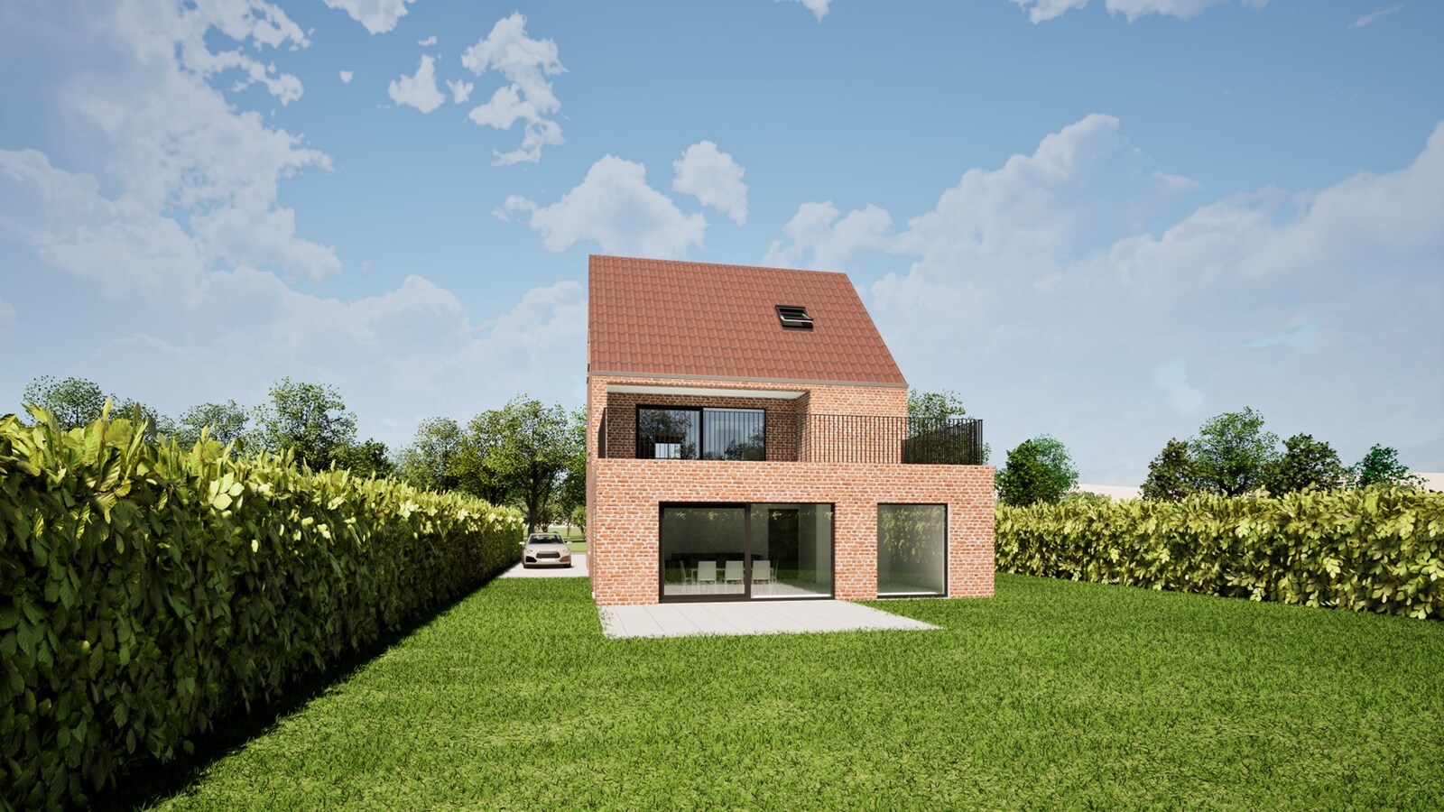 Afgewerkt duplexappartement met 3 slaapkamers 