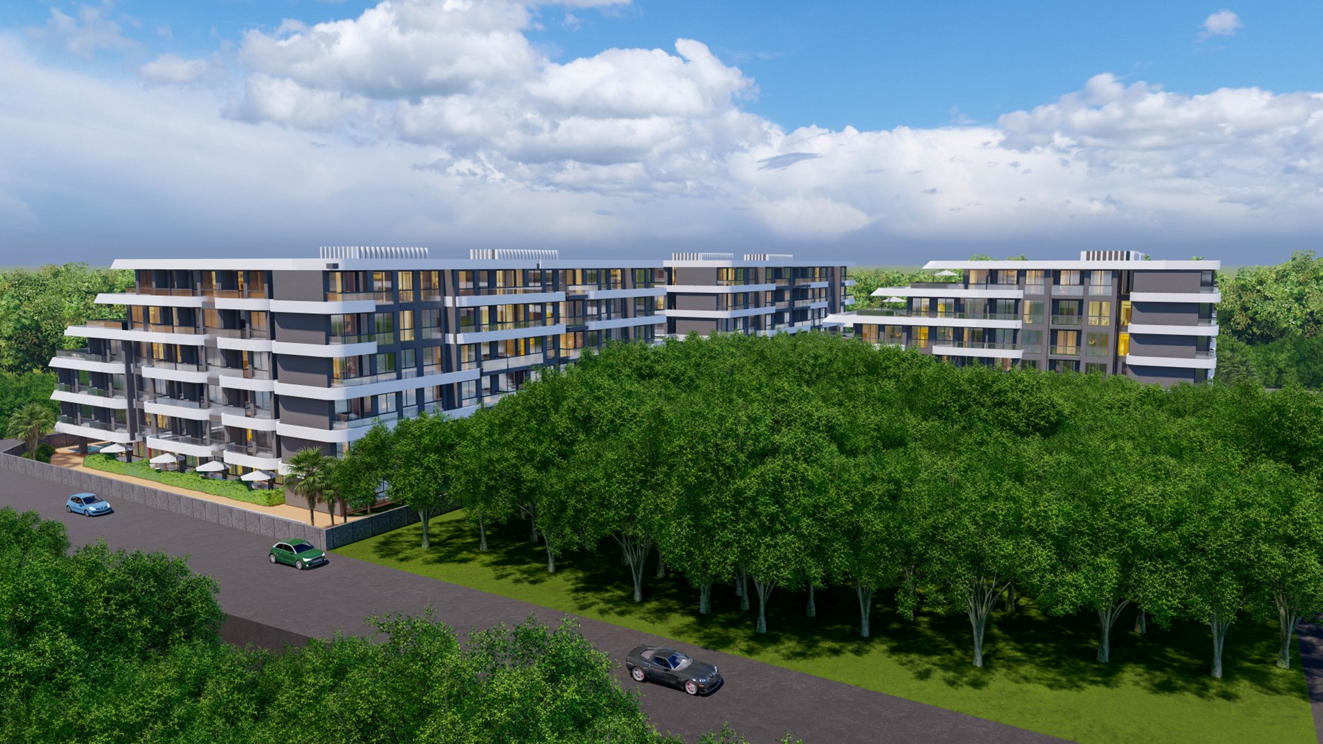 1-slaapkamerappartement met tuin 