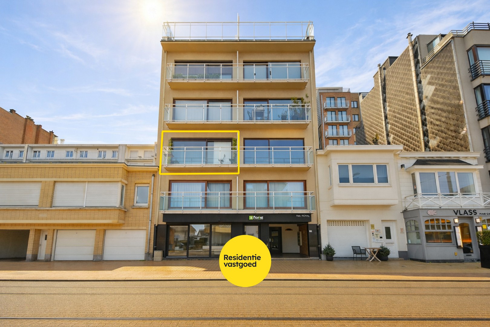 Appartement met 2 kamers en 2 terrassen 