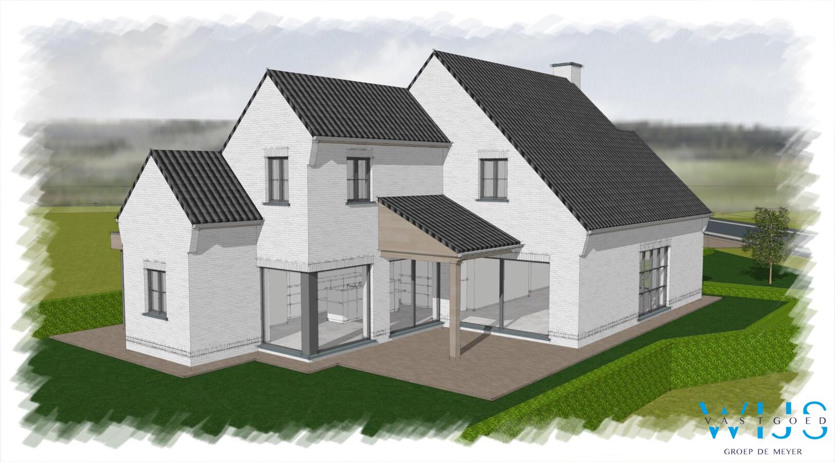 Ruime bouwgrond van 1.998 vierkante te Oosteeklo ! 