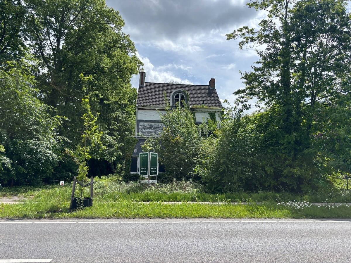 Projectgrond op een perceel van 2.579 m² met 24 meter straatbreedte. 