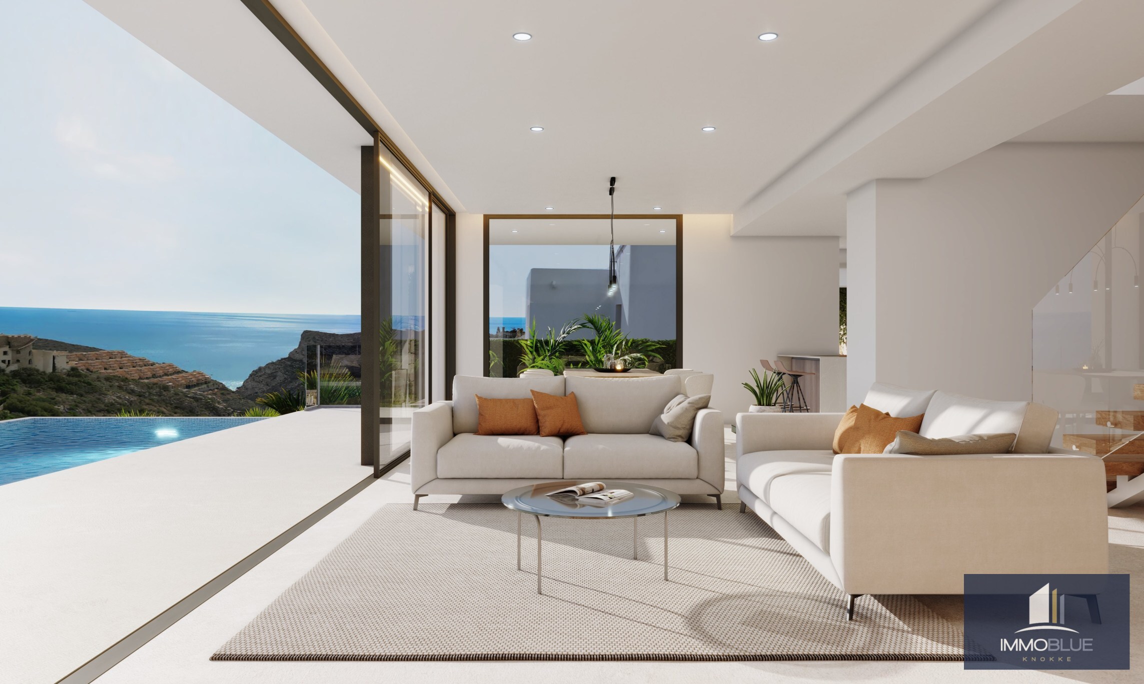 Maison moderne où le calme et la nature se rencontrent. 