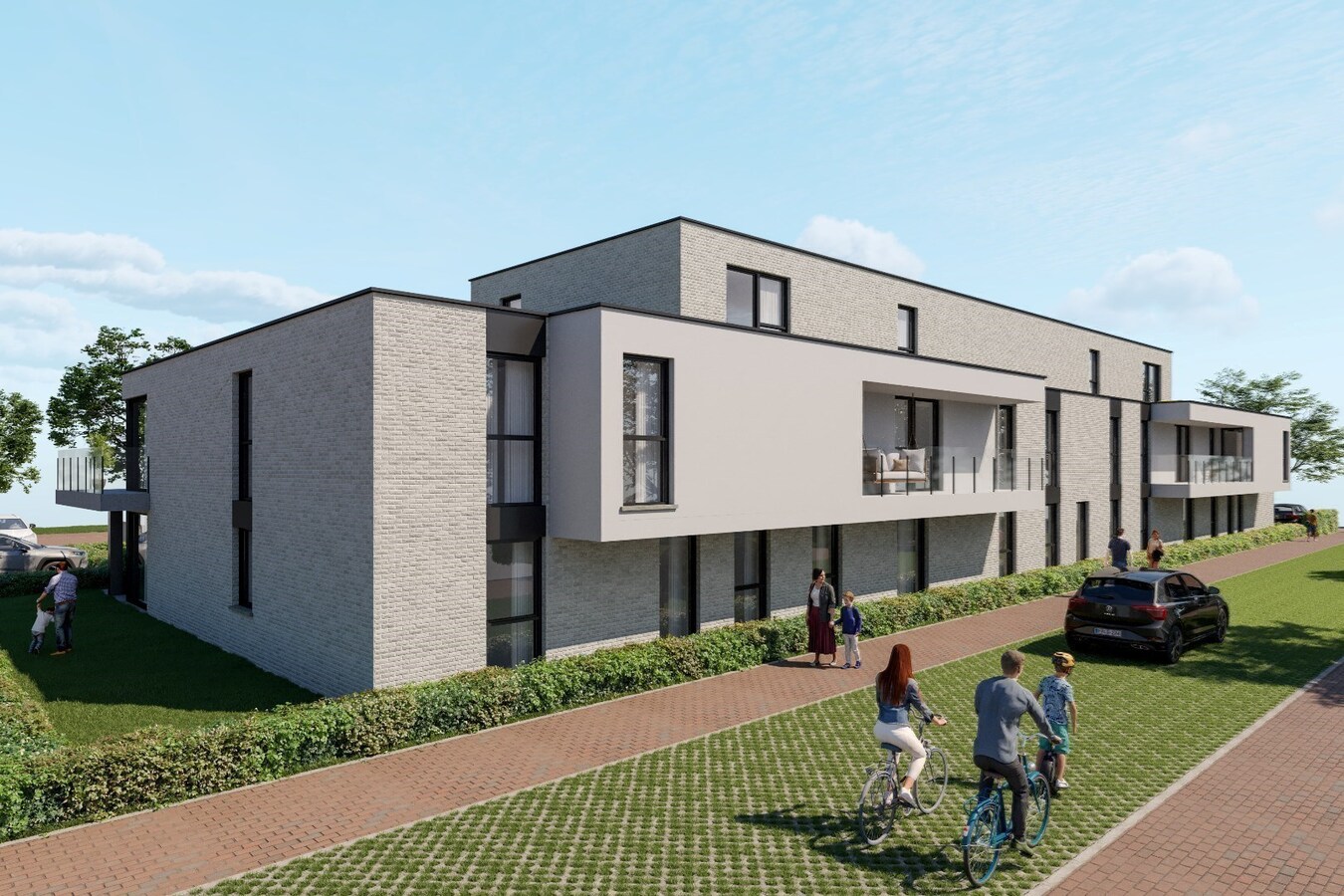 KNAP ARCHITECTURAAL WOONPROJECT IN HET CENTRUM VAN KERMT 