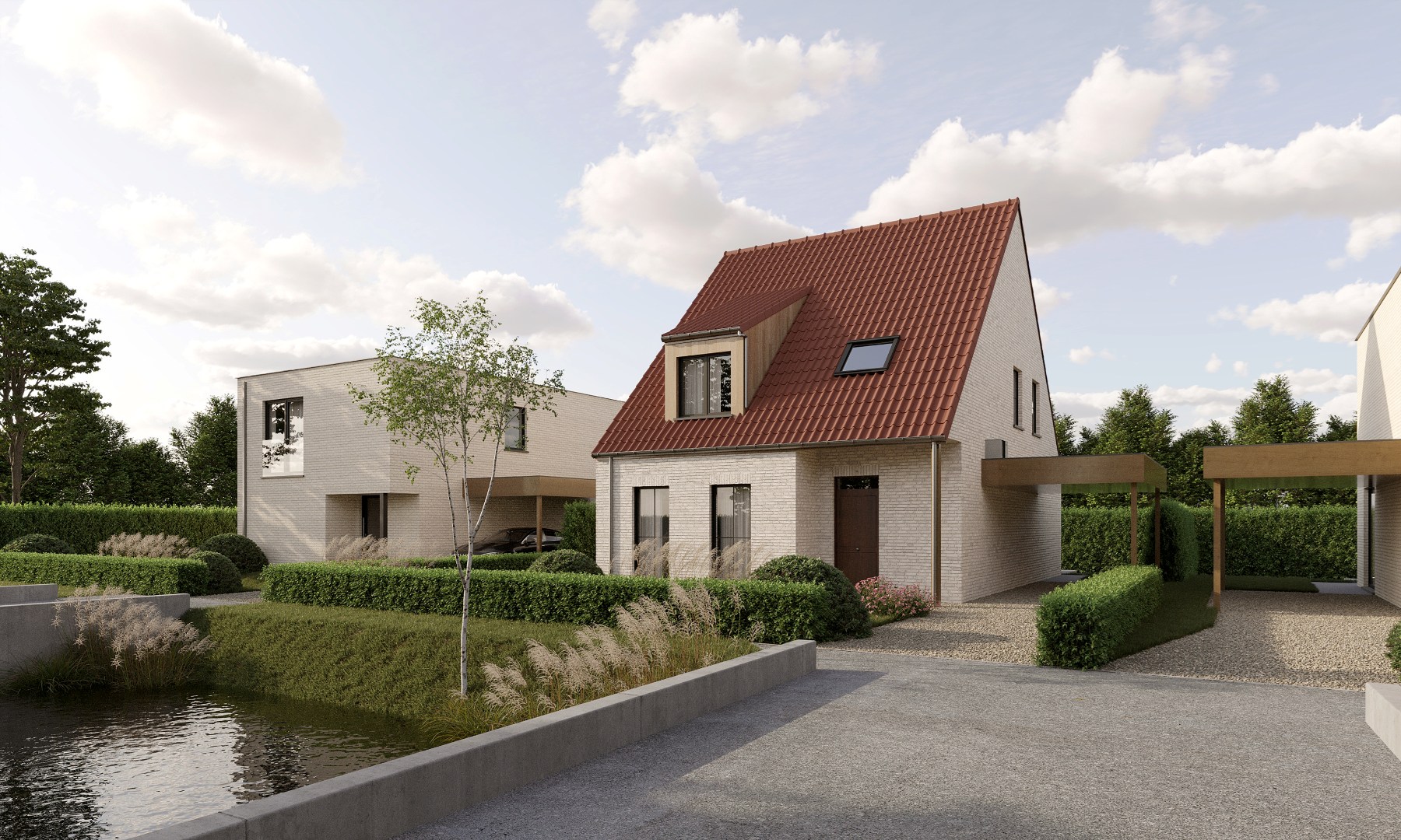 Prachtige verkaveling in een groene omgeving nabij het kanaal Plassendale-Nieuwpoort te Leffinge 