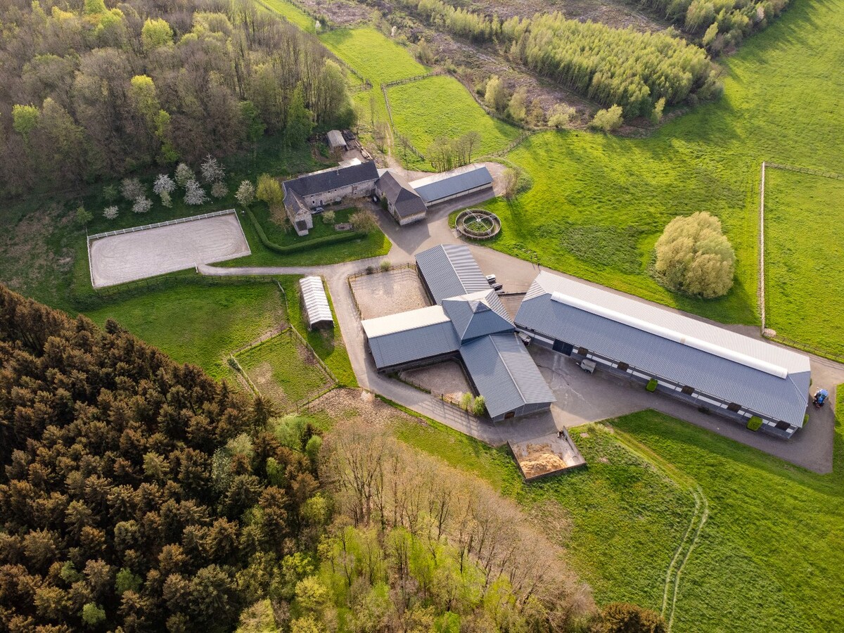 Hippische Complex met woonhuis en appartement op circa 31 Hectare 