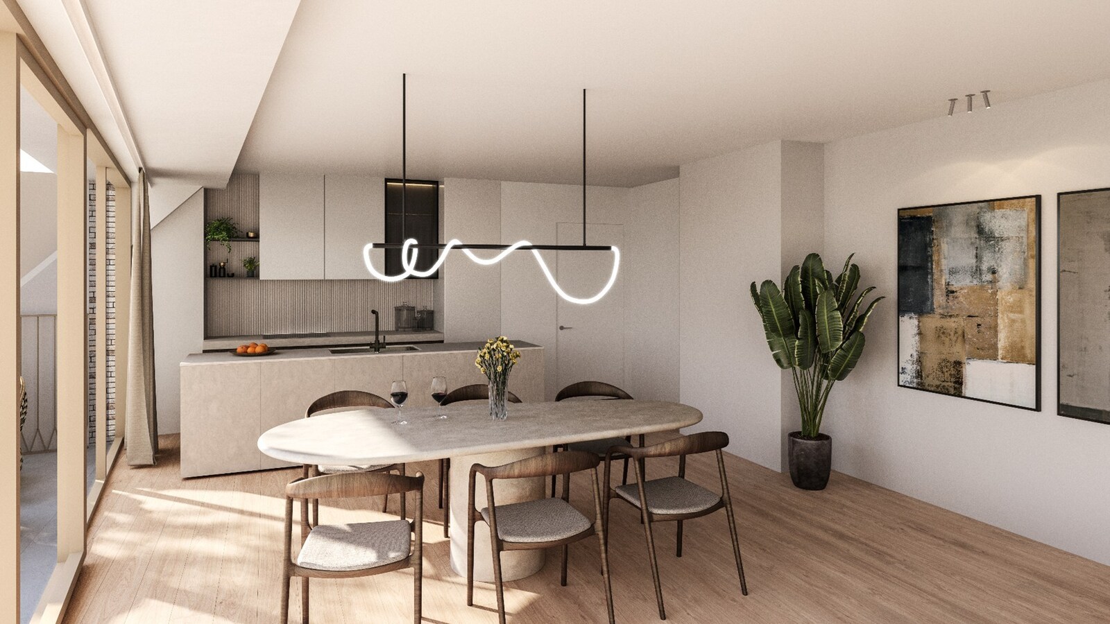 Modern tweeslaapkamerappartement in nieuwbouwresidentie “Antoine” – centraal gelegen in Heist 