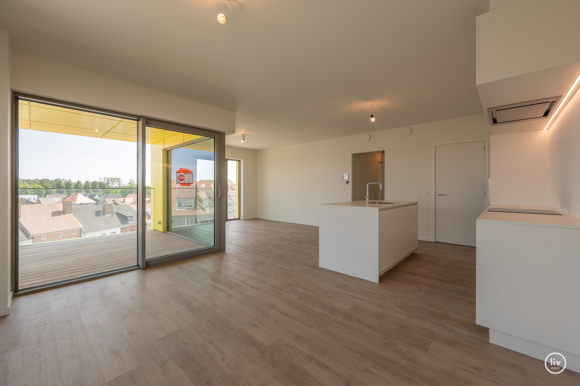 Volledig instapklaar 3-kamer (hoek)appartement in het Project Hoost te Knokke-Heist: Opendeurdag  Zondag 04/01 (tussen 14u en 17u). 