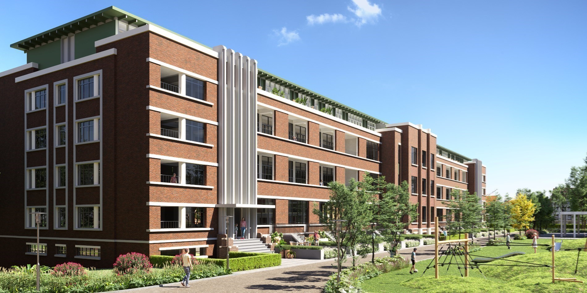 Aanzicht paradeplein