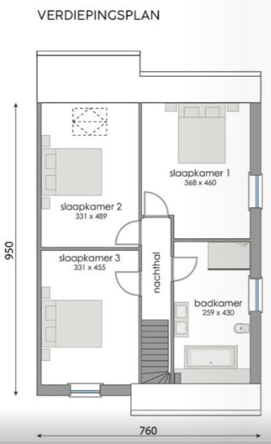 Landelijke nieuwbouwwoning te Dikkelvenne. 