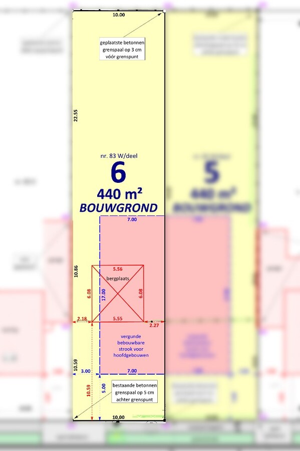 Bouwgrond 440 m² voor HOB 