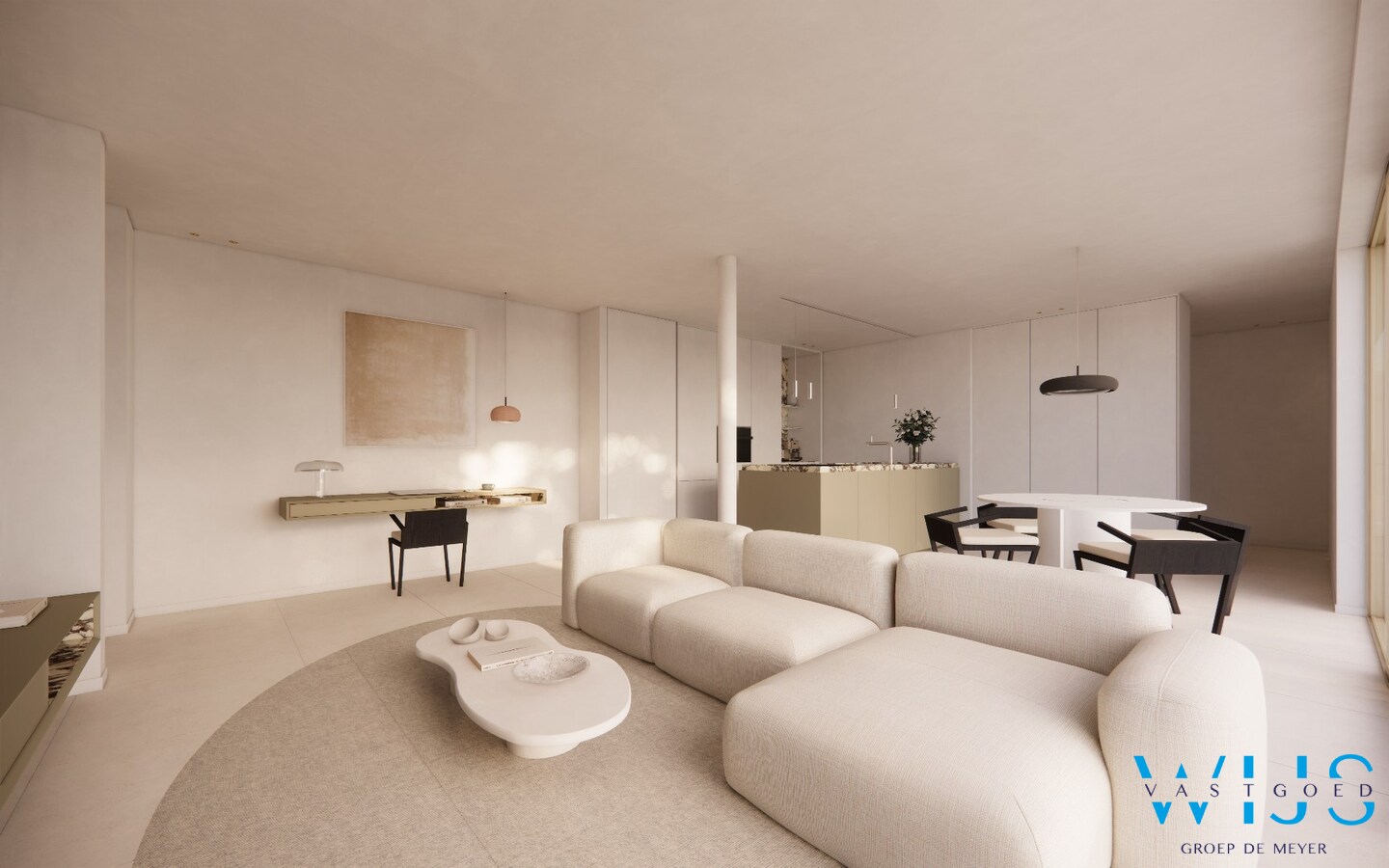 Modern nieuwbouwappartement in Residentie 21 Noord te Ertvelde! 