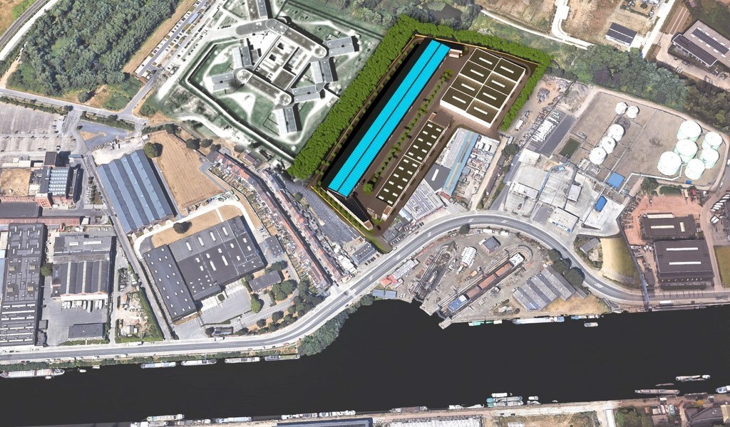 Nieuwbouw magazijnen te koop aan de Voorhaven in Gent