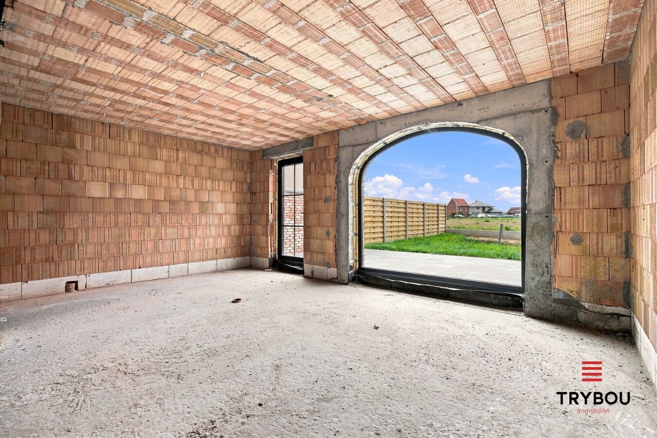 Ruime casco halfopen nieuwbouw met ruime garage in Merkem! 