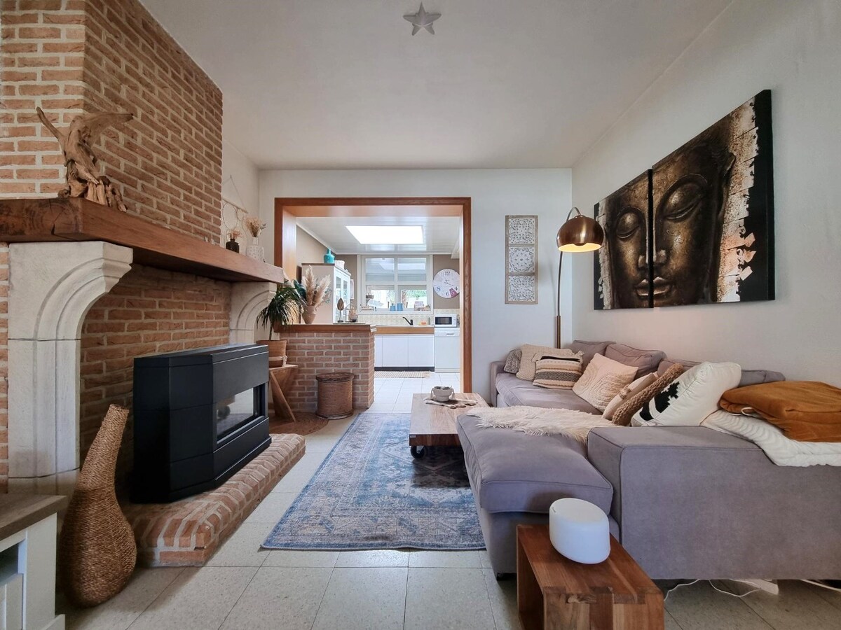 Toffe, ruime en lichtrijke gezinswoning met knappe zuidgerichte tuin - Heist 