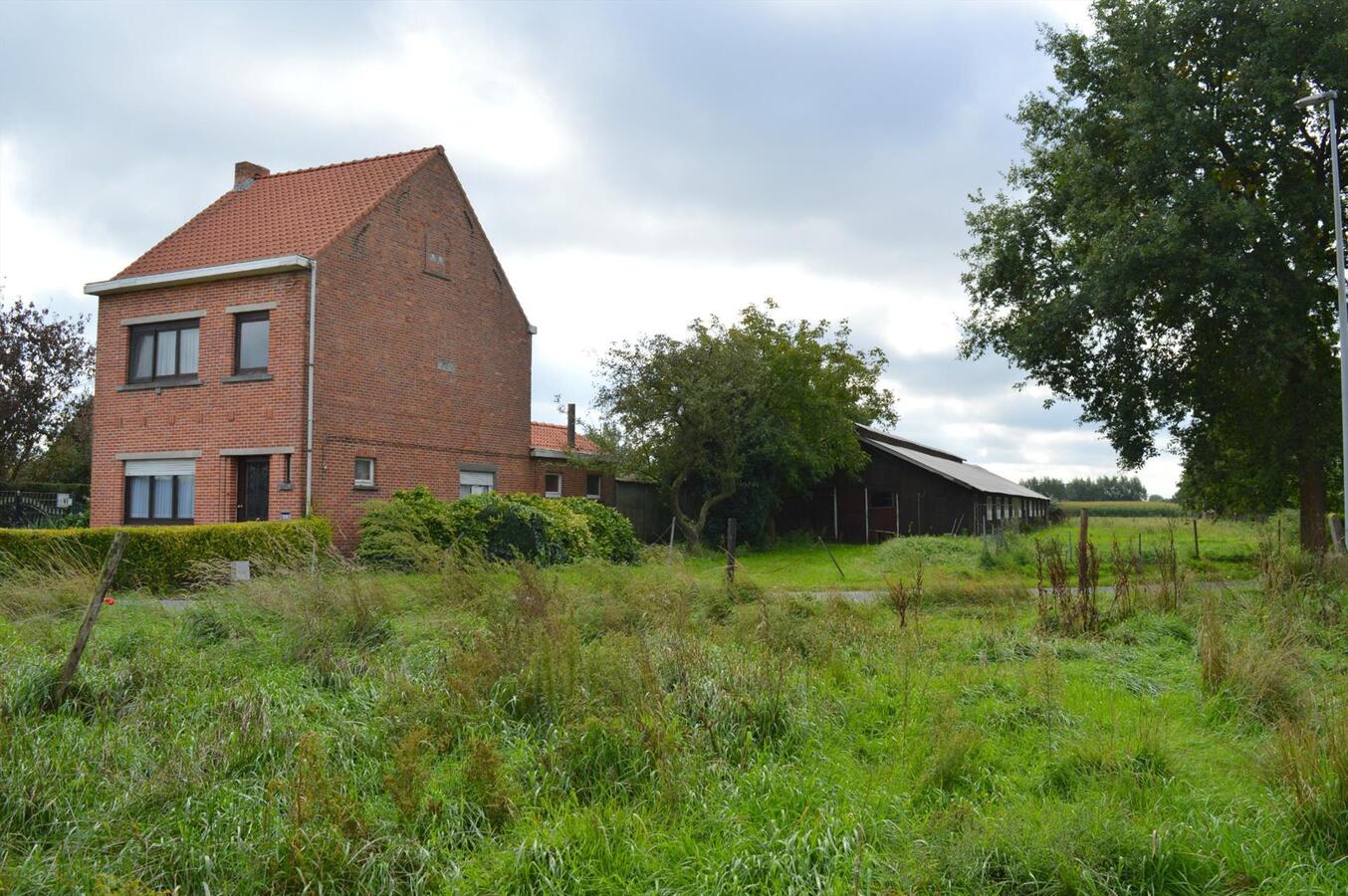 Te renoveren woning met loods en weide op 7.327m² te Zele 