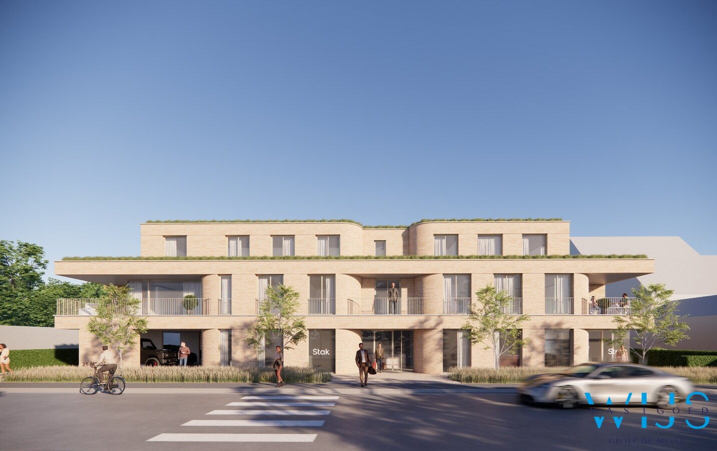 Modern nieuwbouwappartement in Residentie 21 Noord te Ertvelde! 