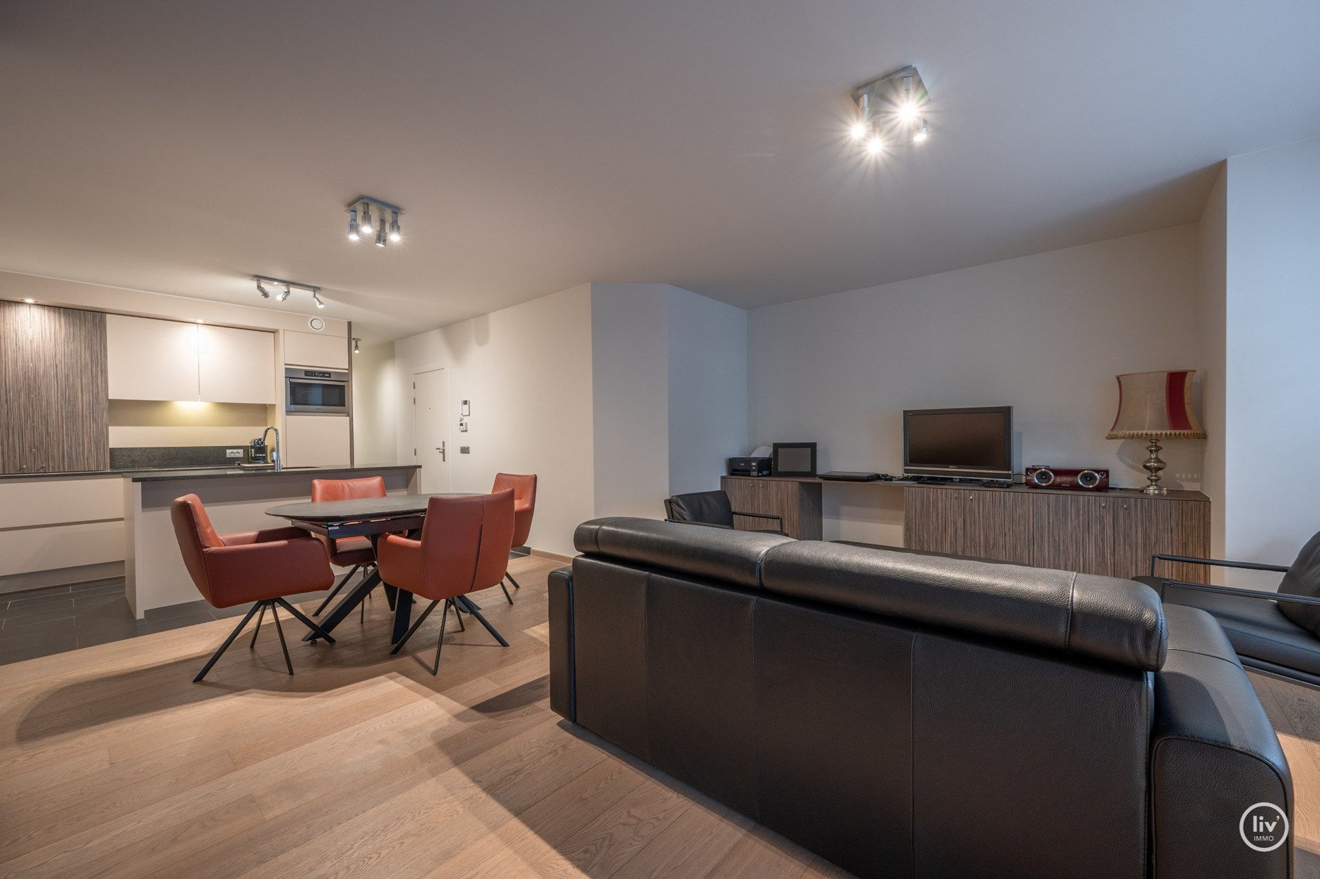 Gezellig 1 slaapkamerappartement gelegen in een récent gebouw in de Fincentlaan te Knokke. 