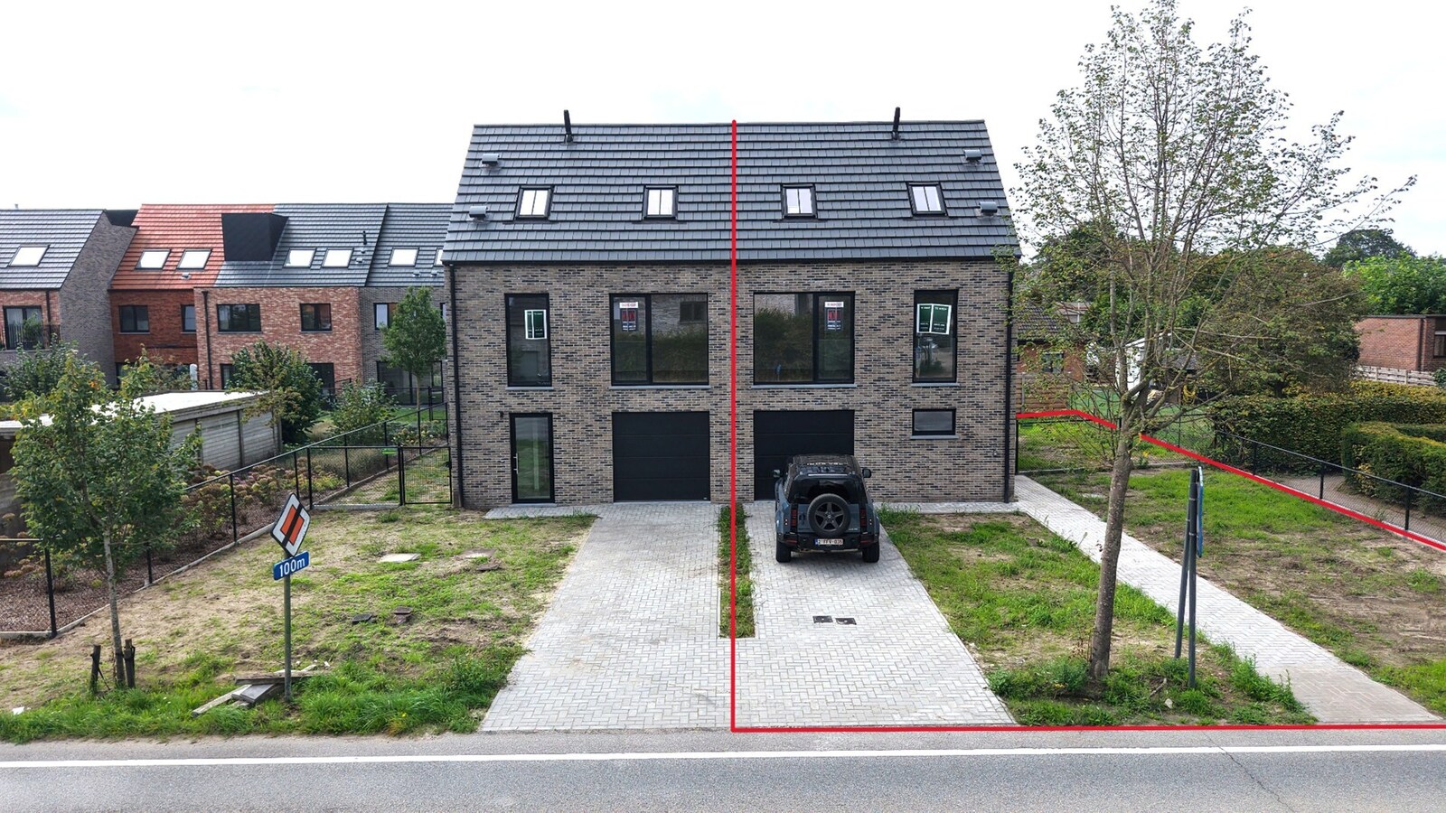BEN nieuwbouwwoning (E-peil E30) met 3 slaapkamers in het centrum van Zoersel 