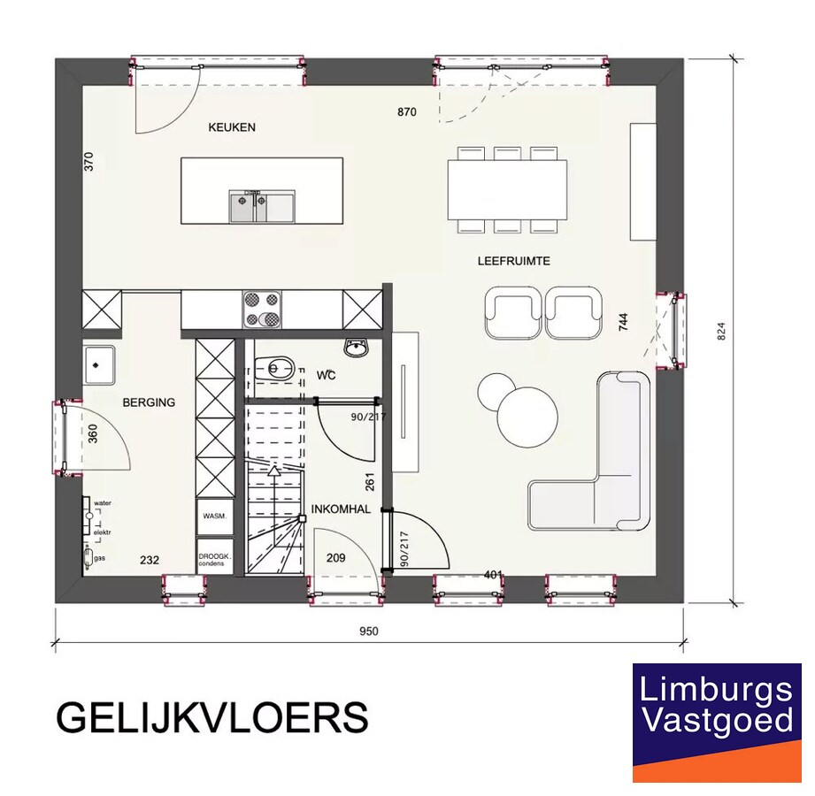 Nieuwbouwwoning, open bebouwing, 5a 6ca, te Zonhoven 