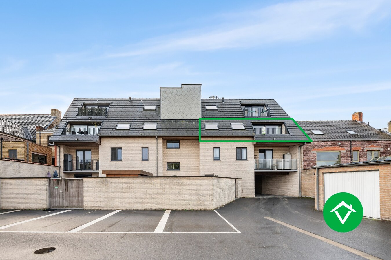 Recent en energiezuinig appartement (label B) op een boogscheut van de markt van Koekelare 