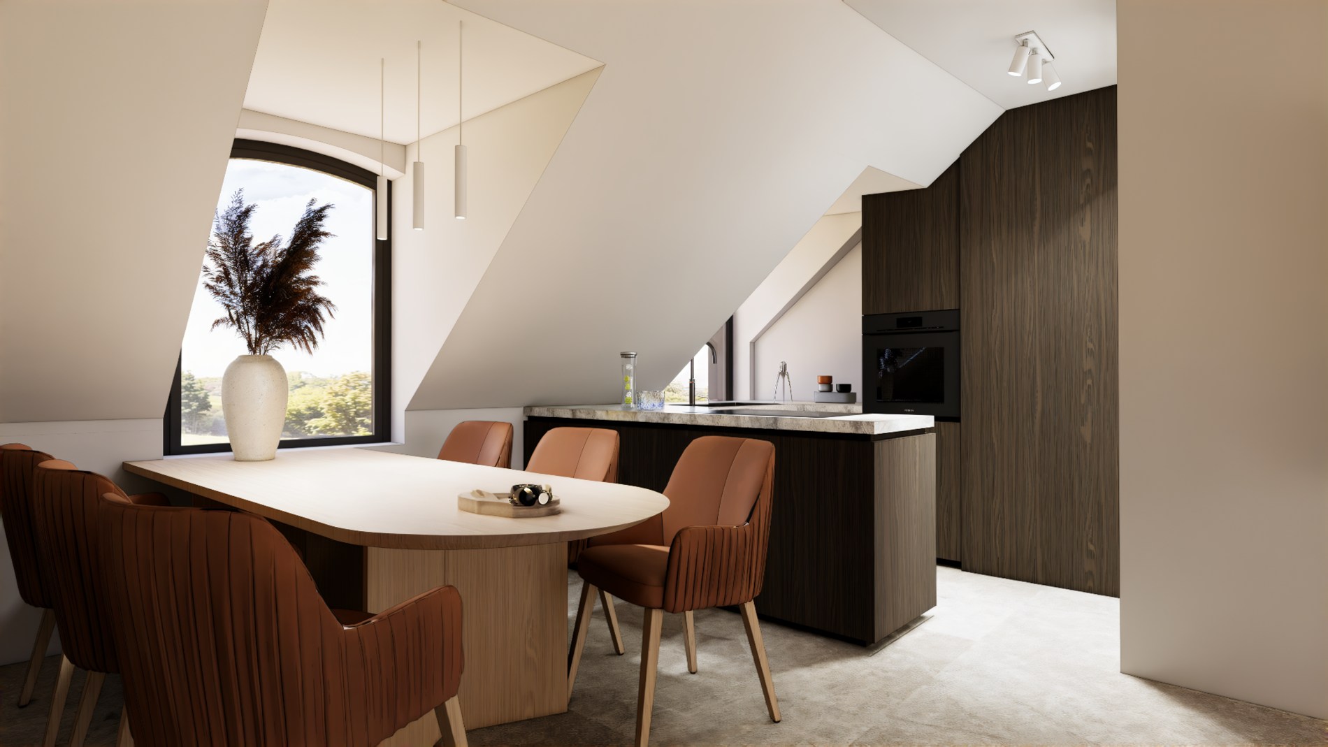 Appartement 3 – Duplex met zonnige leefruimte op +2 
