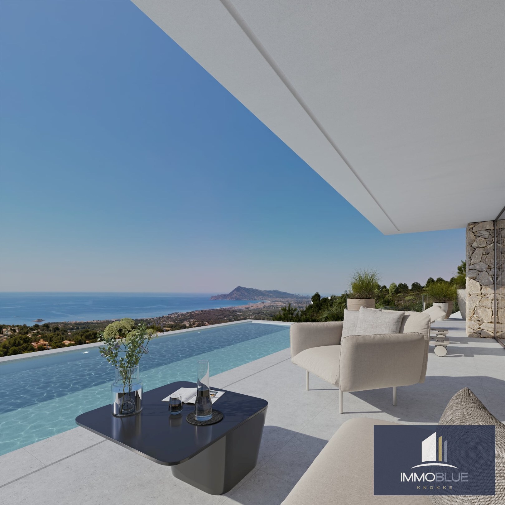 Villa contemporaine avec vue sur la mer à Altea 