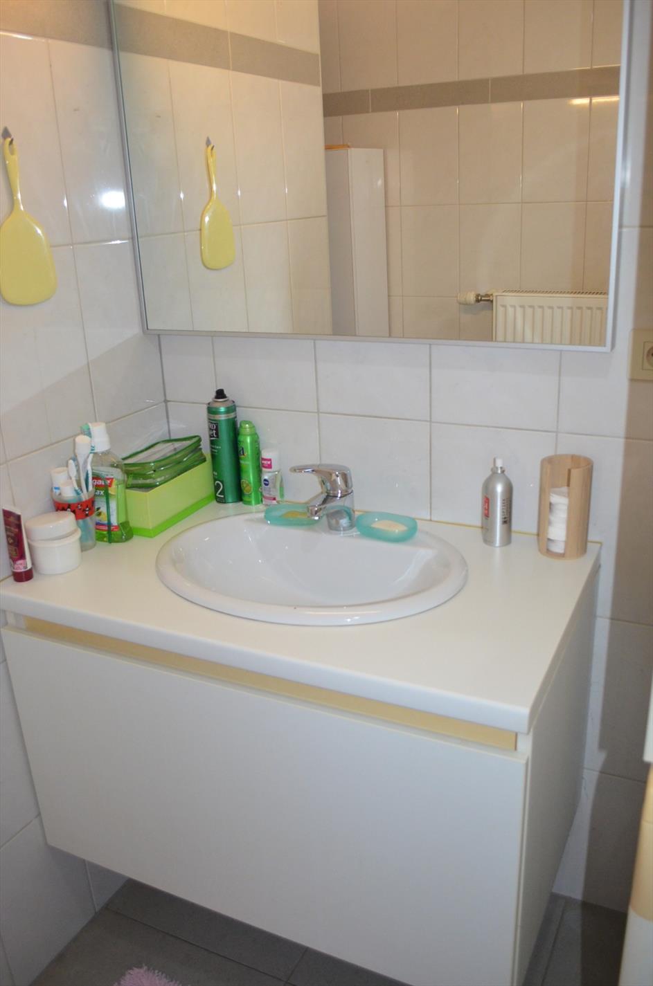 Gelijkvloers app met 1 slpk en garage te centrum Eeklo 