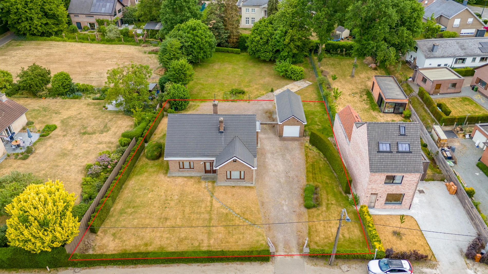 Open bebouwing op 1164,62m² of 2 bouwgronden 