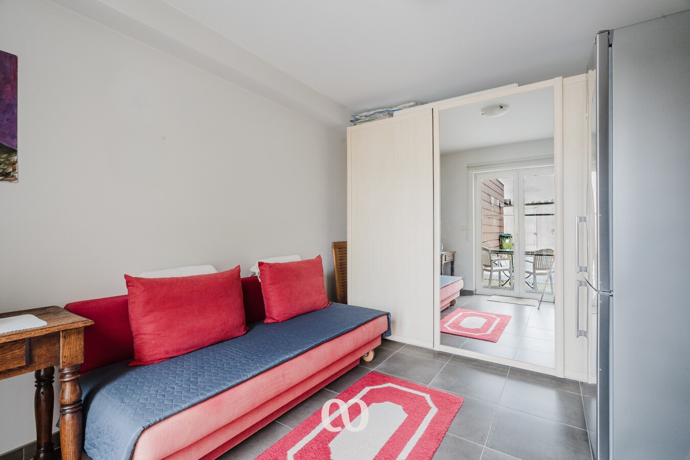 Gelijkvloers appartement met 3 slaapkamers, garage en tuin in Huise 