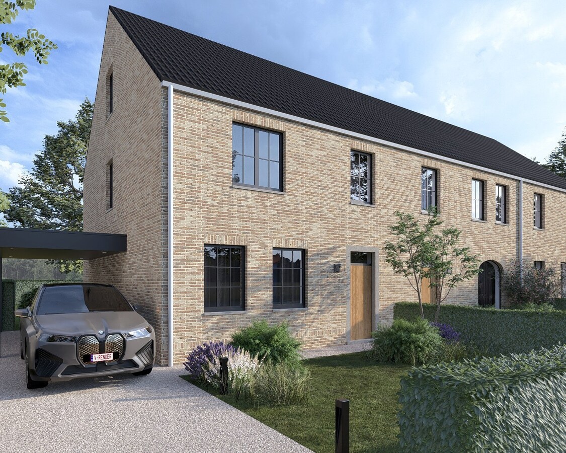 Halfvrijstaande nieuwbouwwoning, in een kleinschalig project van 3 woningen, op een perceel van 4a75ca! 