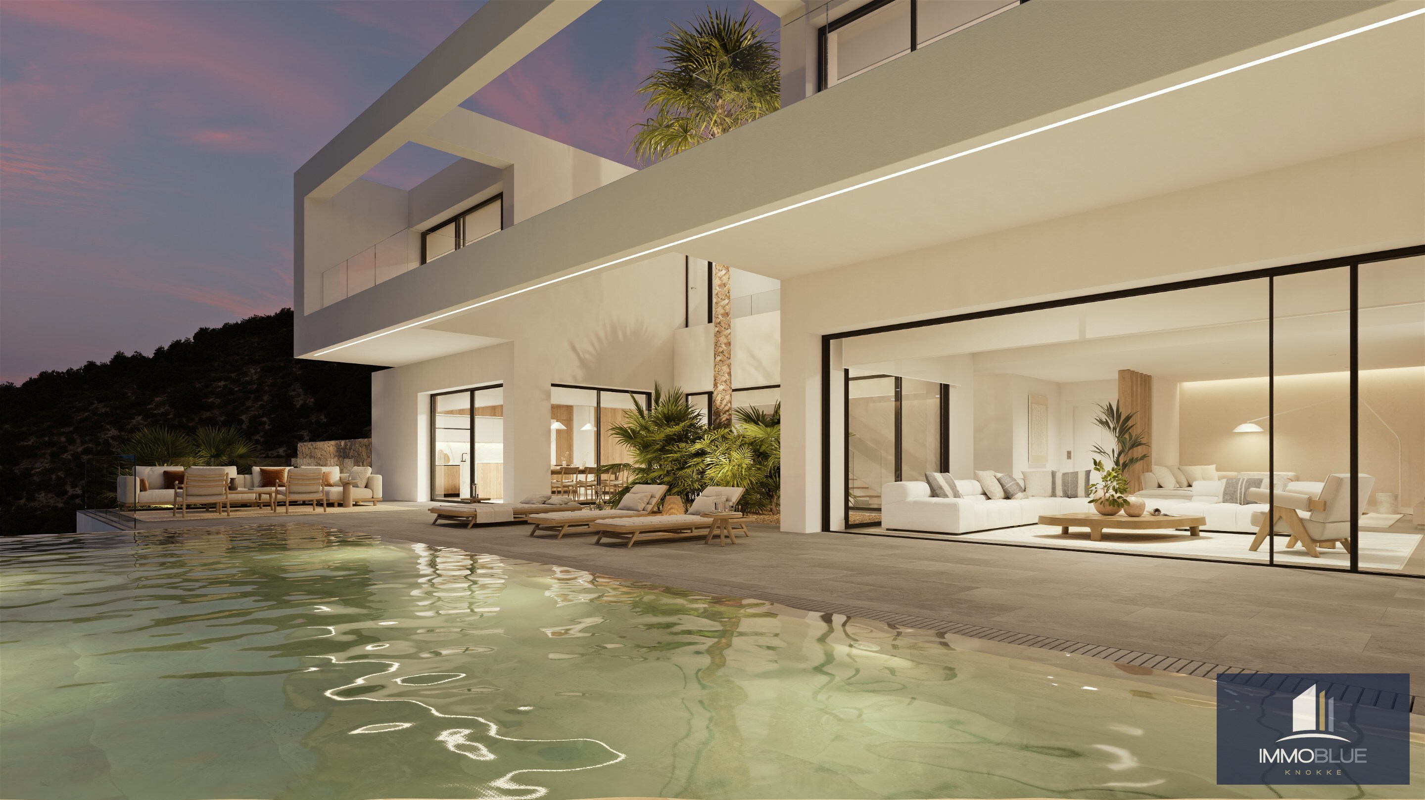 Designvilla in Benissa met infinity pool. 