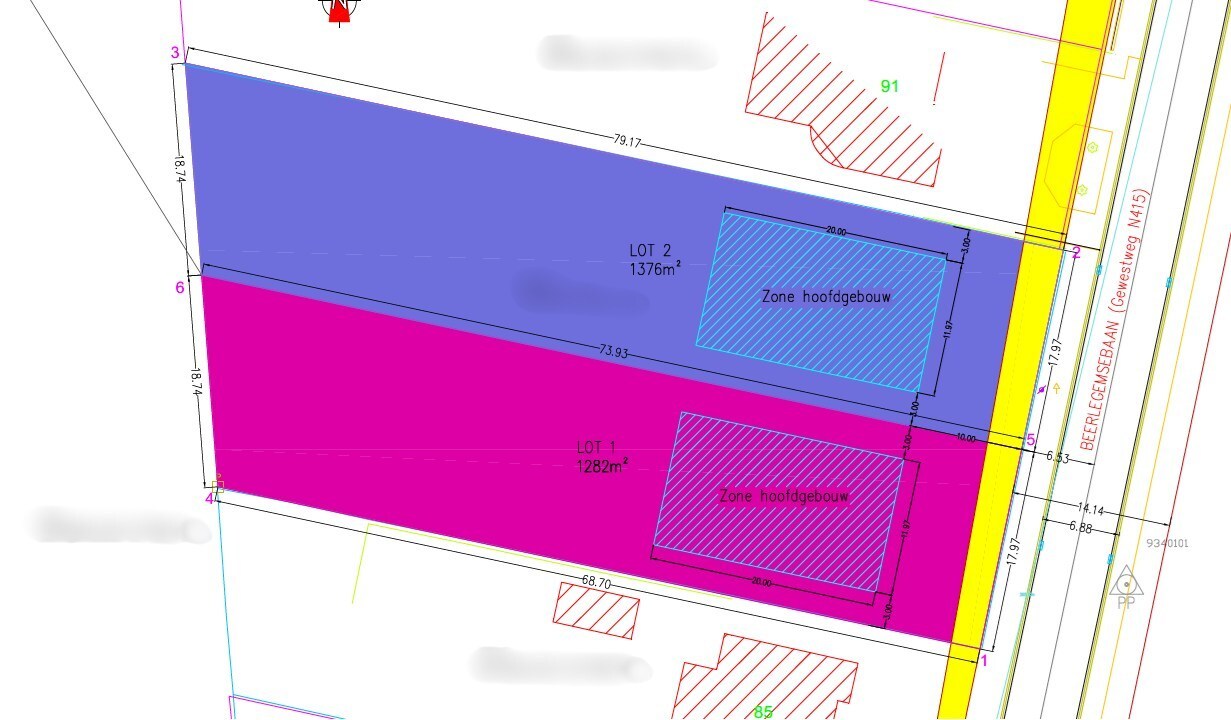 Unieke bouwgrond voor open bebouwing. 