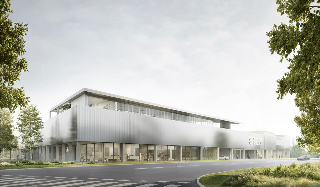 Nieuwbouw magazijnen te koop aan afrit R4 in Drongen