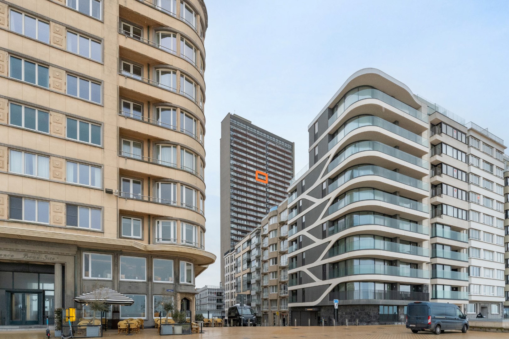 Appartement de vacances au centre d'Ostende avec une vue imprenable sur la mer et la ville 