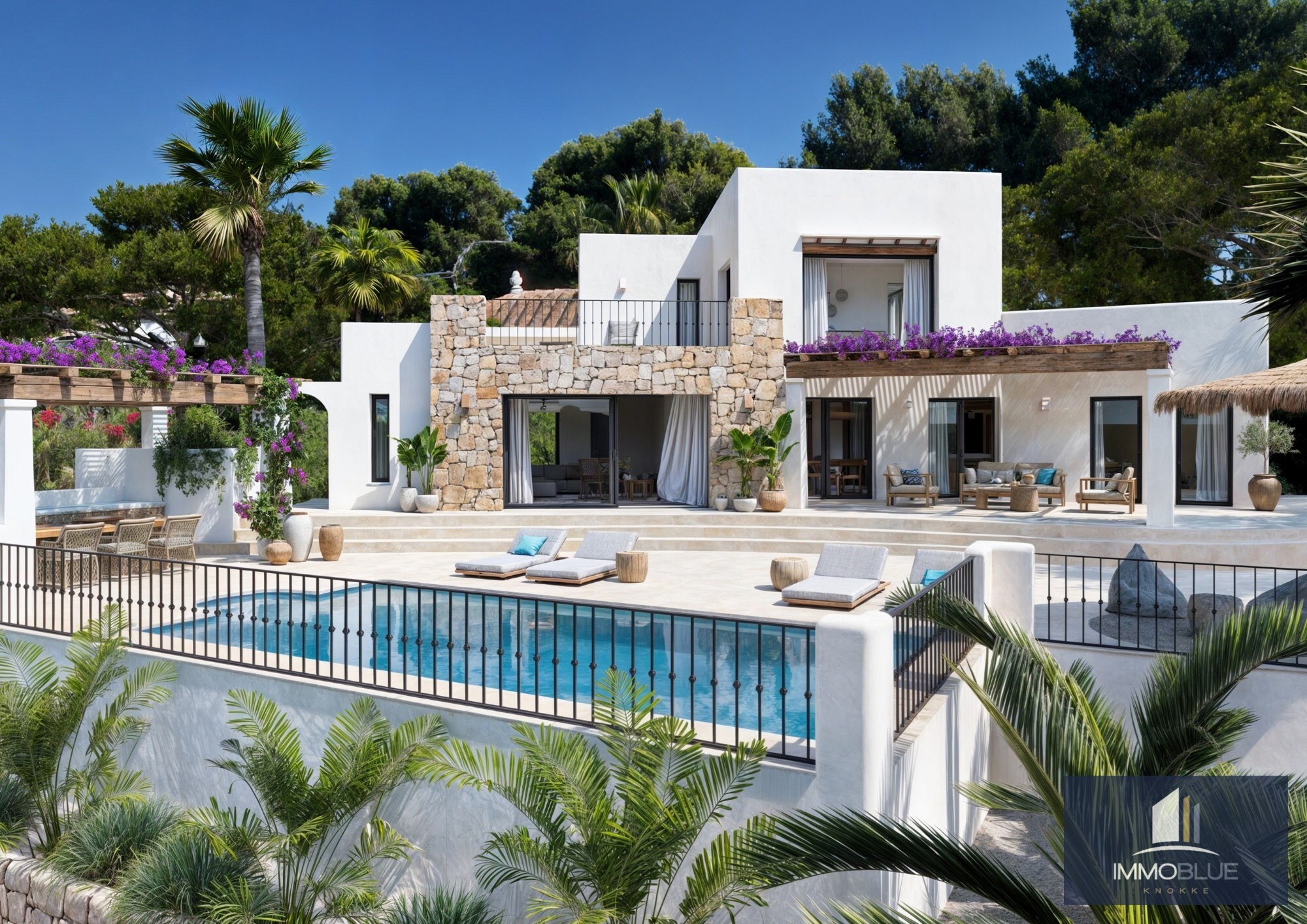 Villa neuve exclusive de style Ibiza à San Jaime, Benissa. 