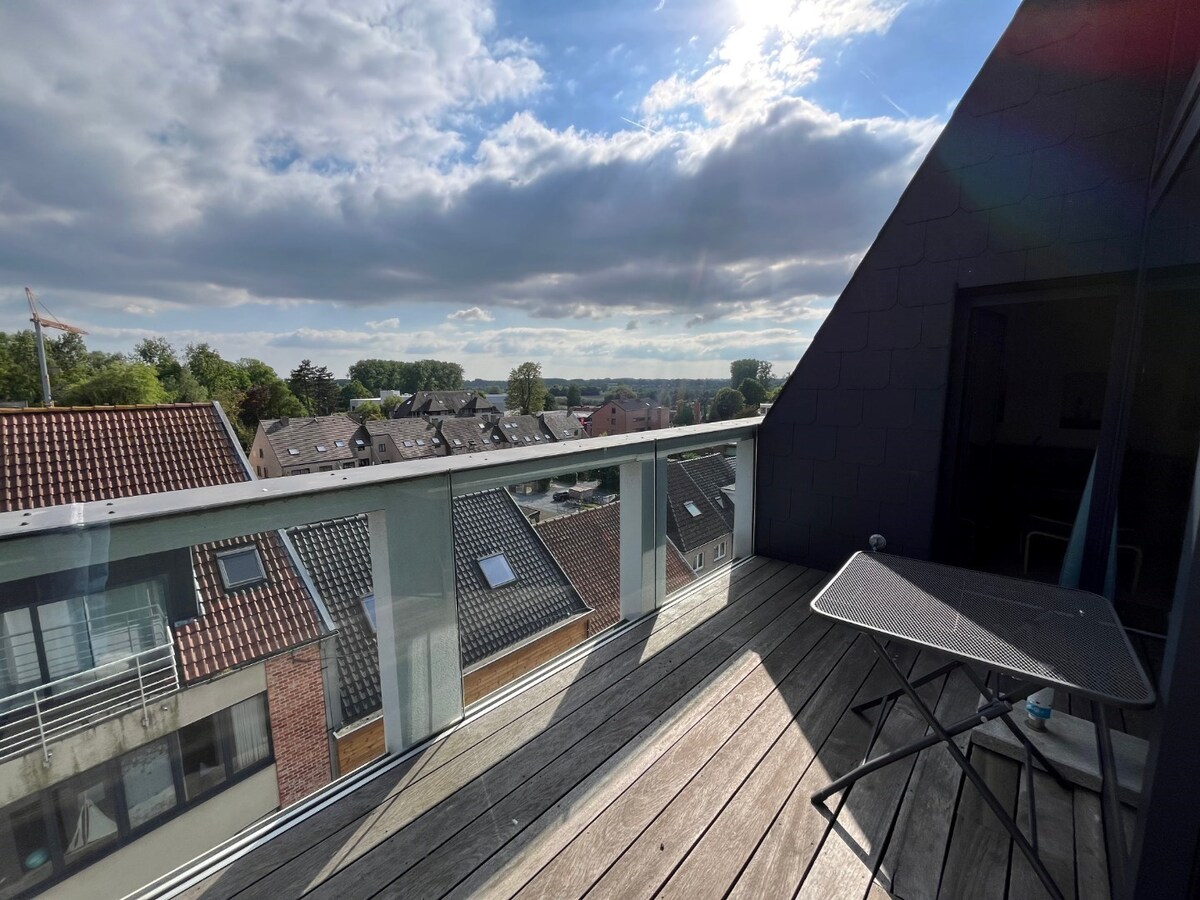 Hoogwaardig dakappartement met terras. 