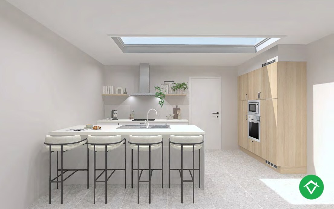 Centraal gelegen nieuwbouwwoning met 3 slaapkamers, tuin en overdekte autostaanplaats 