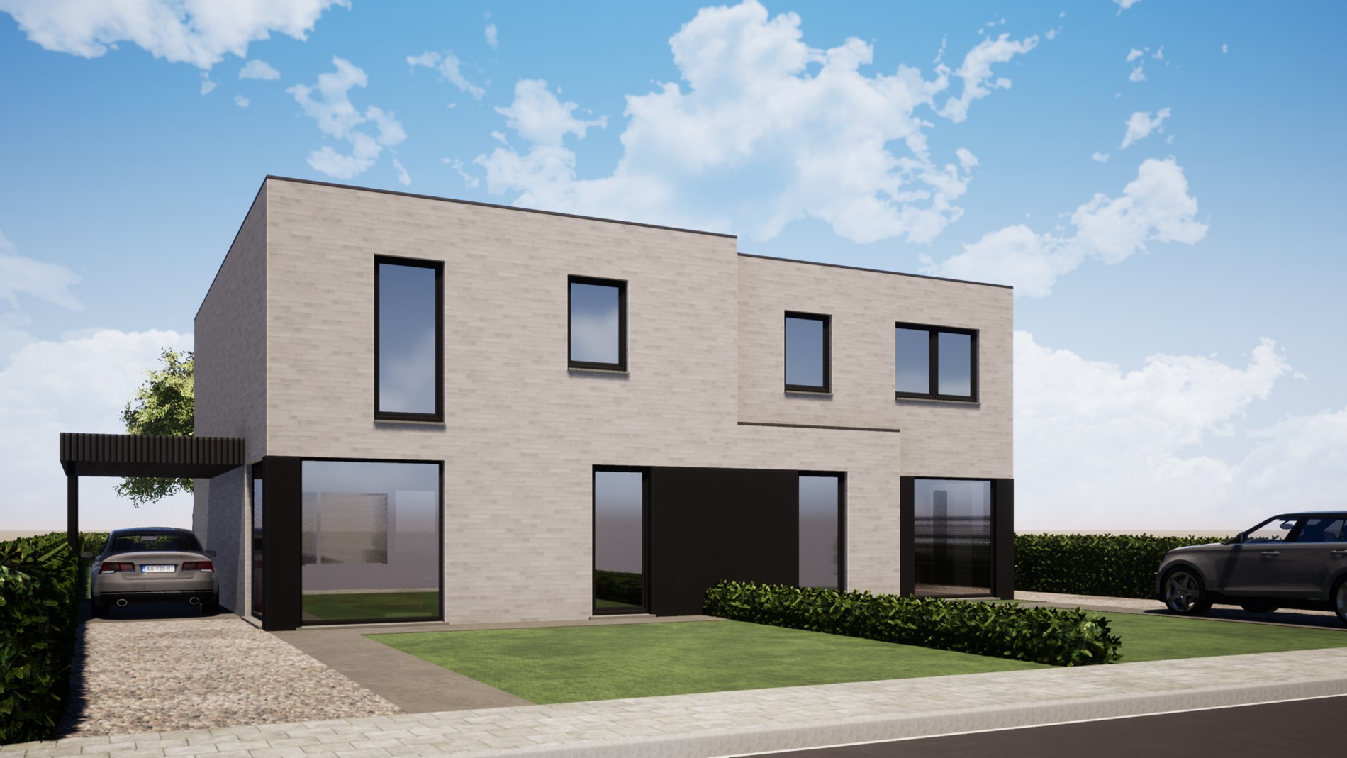 Ruime halfopen bebouwing op 400 m² met Zuid georiënteerde tuin op topligging te Torhout 