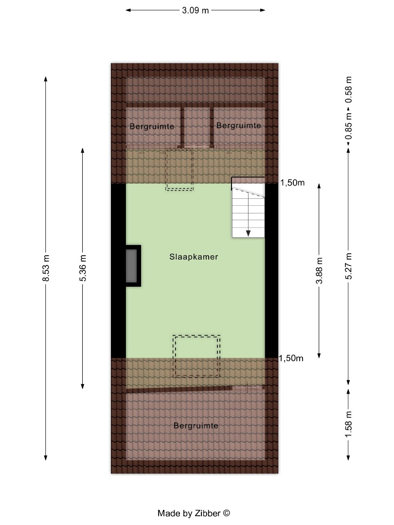 Woning met 3 slaapkamers en bureau in Kessel-Lo! - EPC 512 kWh/m² - bewoonbare opp. 103 m² 