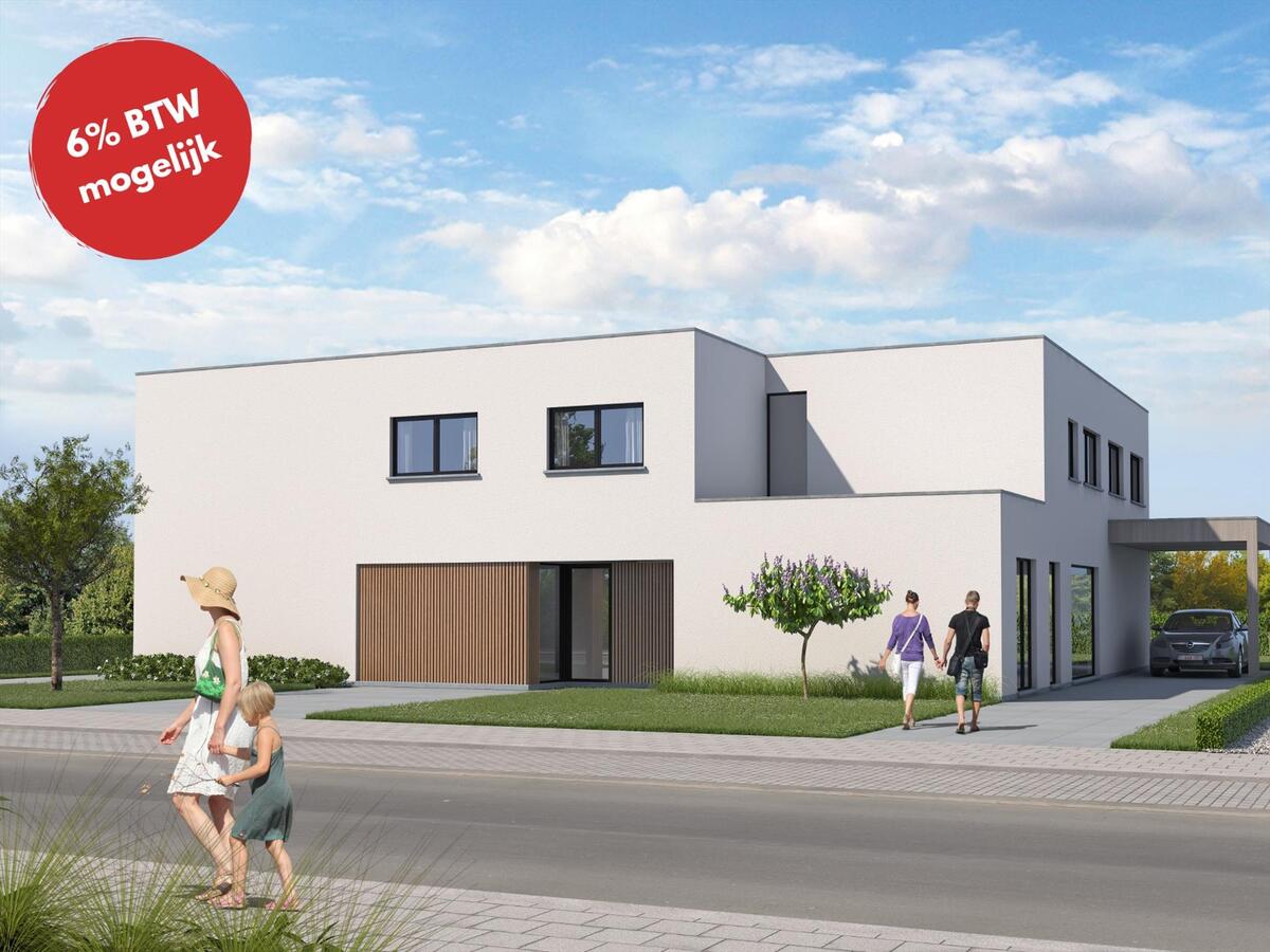 Moderne halfopen nieuwbouwwoning met 3 slaapkamers 