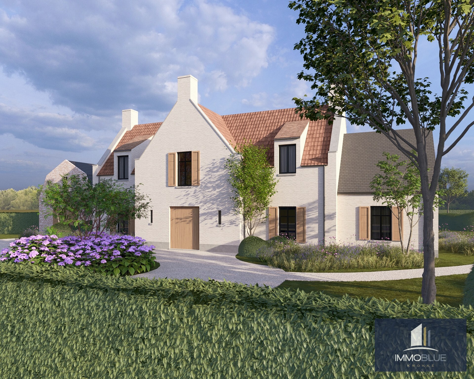 Terrain à bâtir exclusif avec vue dégagée situé au Zwin, avec plans de construction approuvés. 