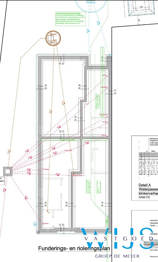 Perceel van 1.771 m² met woning op plan + bijgebouwen ! 