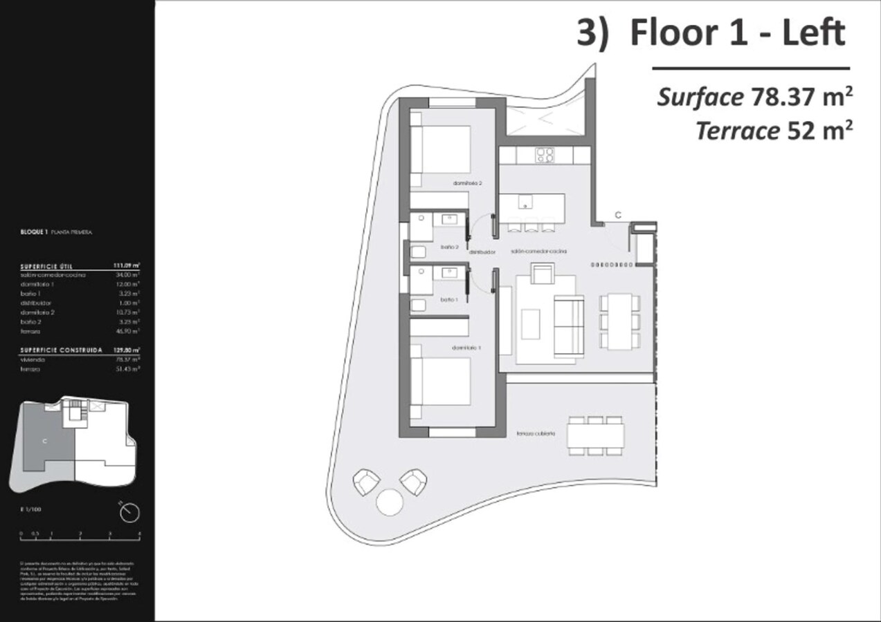 Designappartement in een privé residentie met luxe voorzieningen in El Raso 
