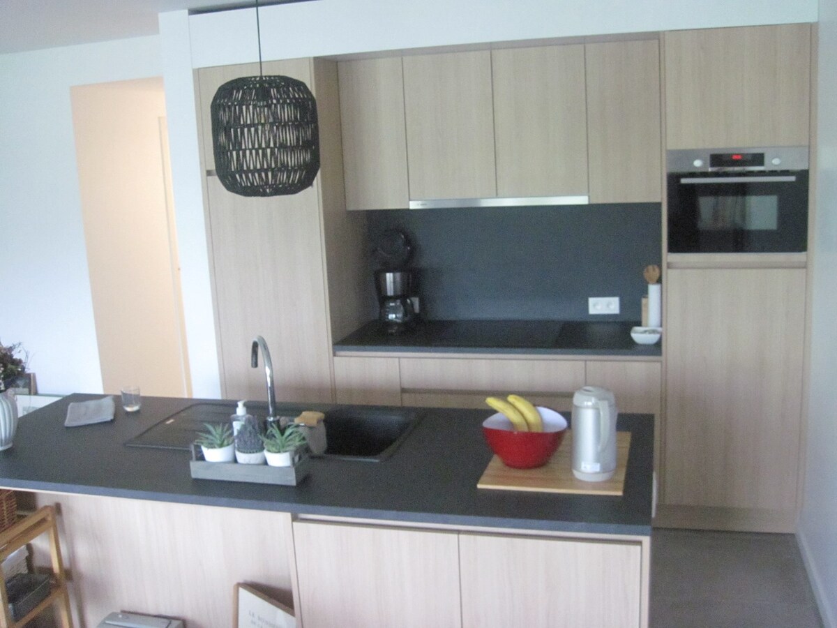 1 slp gelijkvloers appartement met tuin. 