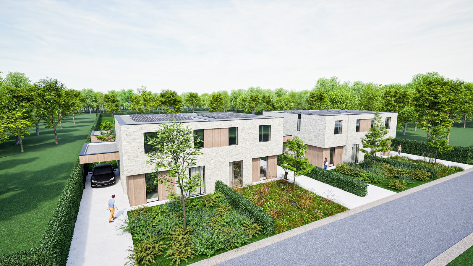 Luxueuze nieuwbouw woning op perceel van 9a59ca (extra 19a25ca of 37a15ca mogelijk ! ) 