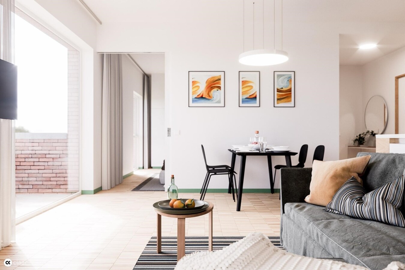 StJorisWinge - appartement 82 m2 met 2 slks én terras 12m2 