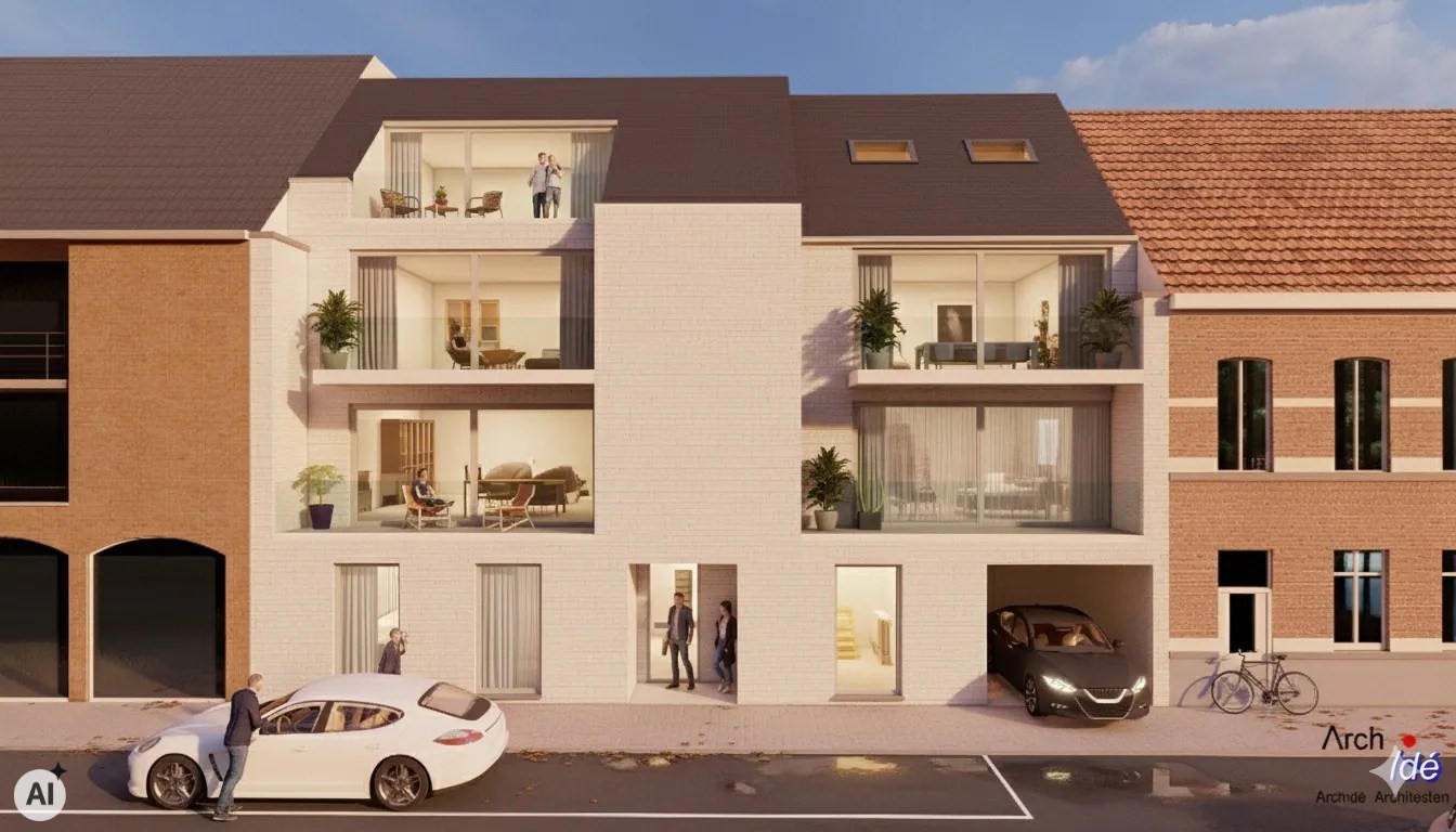 Gelijkvloers nieuwbouw appartement met 2 slaapkamers en tuin 