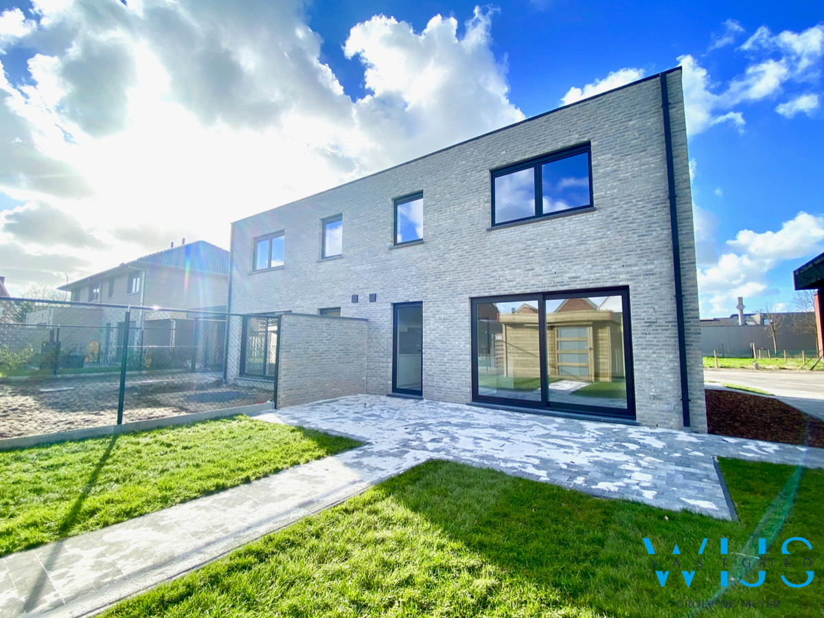 Nieuwbouwwoning met 3 slaapkamers en tuin te Maldegem ! 
