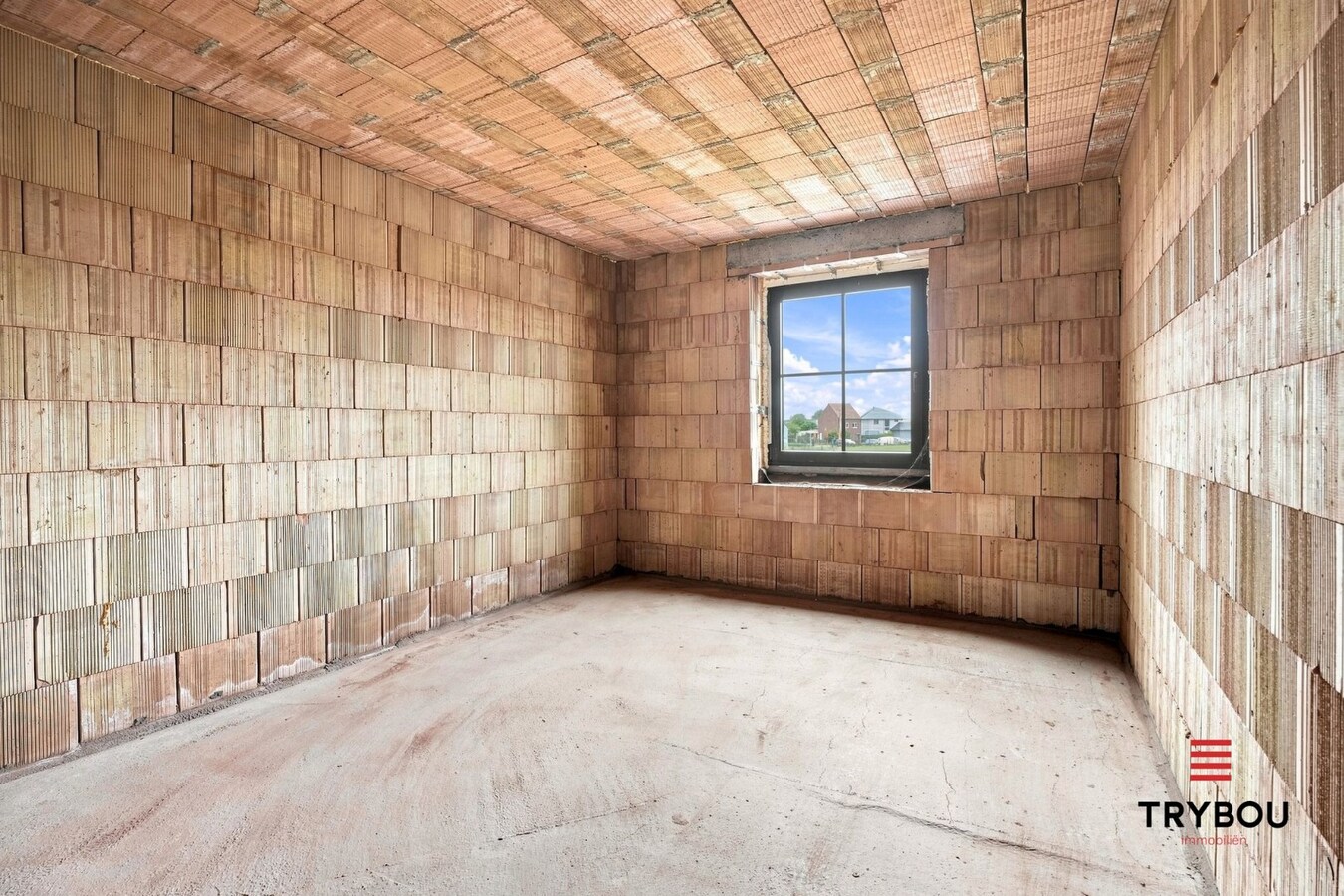 Ruime casco halfopen nieuwbouw met loods van 194m² in Merkem! 